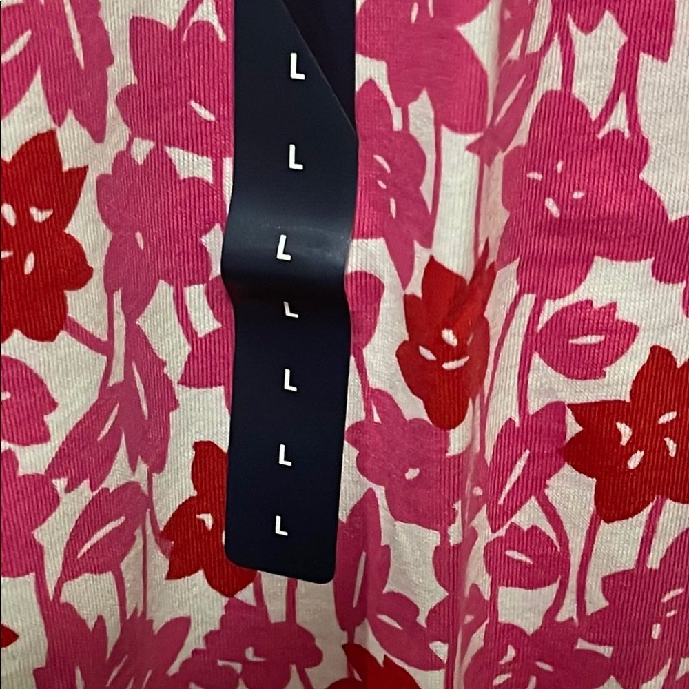 Land’s End Pink and White Floral Top NWT - Picture 4 of 6